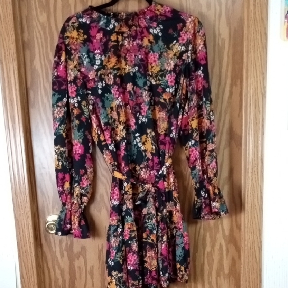 Ophelia Roe Floral Sheer Dress